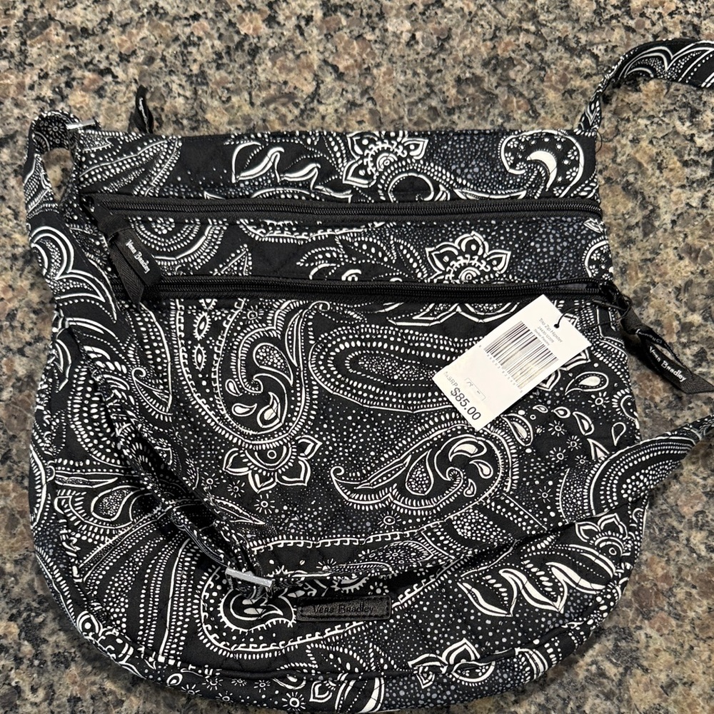 Vera Bradley Black and White Crossbody Bag